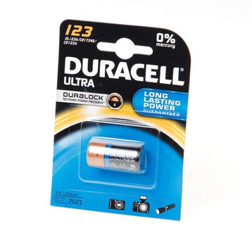 OUTLET Duracell Batterij cr123a 3v, Ophalen of Verzenden, Nieuw