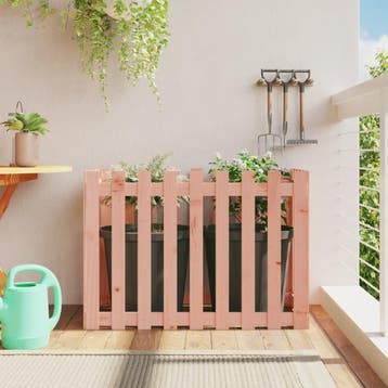 vidaXL Plantenbak verhoogd hekontwerp 100x50x70 cm massief, Verzenden, Nieuw, 60 tot 100 cm, 60 cm of meer