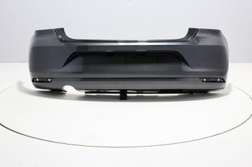 Achterbumper +Uitlaatgat Volkswagen Polo 6C PEPPERGREY (LD7R, Volkswagen, Nieuw, Ophalen of Verzenden, Achter