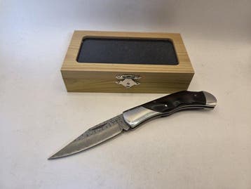 Izumi Ichiago - Tafelmes - Red Hawk Damascus zakmes - Japans