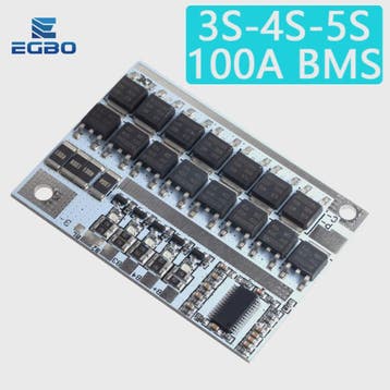 100A BMS Beschermingsbord voor 3S/4S/5S Li-ion Batterijen (1, Verzenden, Nieuw
