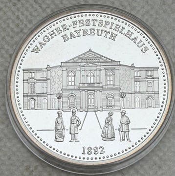 Duitsland. Wagner-Festspielhaus Bayreuth 1882 , plata,