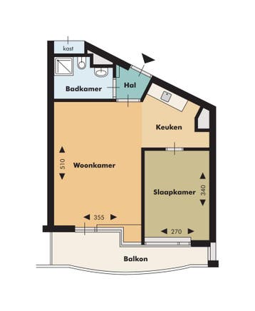 Appartement te huur in Rotterdam - 39 m² - 2 kamer(s) - 2, Appartement, Rotterdam, Zuid-Holland