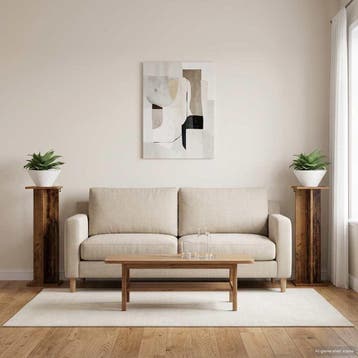 vidaXL Plantenstandaard 2 st Oud hout 25 x 25,5 x 80,5 cm, Verzenden, Nieuw