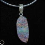 Natuurlijke Boulder-Opal hanger uit Australië – 925 zilver