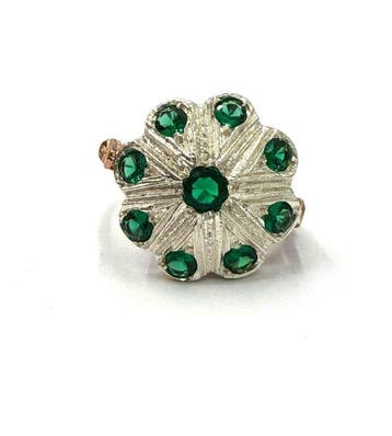 Zonder minimumprijs - Ring - 9 kt. Roségoud, Zilver Spinel, Nieuw