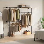 Industrieel Wandrek Kledingkast –Open Kast met Planken en Ro, Huis en Inrichting, Kasten | Kledingkasten, Verzenden, Nieuw