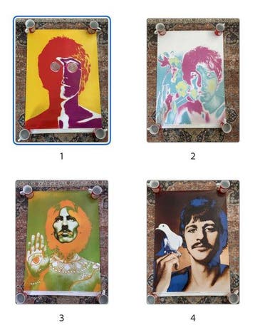 Beatles - Poster, Complete Set of 4 Official VARA First, Nieuw in verpakking