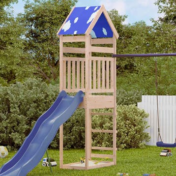 vidaXL Speeltoren Bruin 52,5 x 85 x 265 cm Massief, Kinderen en Baby's, Verzenden, Nieuw