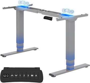 Zit sta bureau - Elektrisch - Verstelbaar - Bureauframe - Zi, Verzenden, Zo goed als nieuw