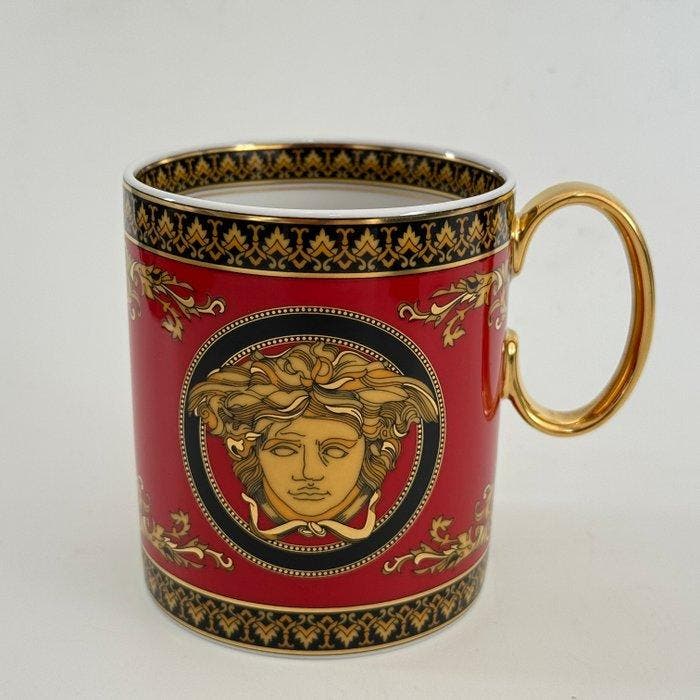 Rosenthal - Versace - Bekerglas - Beker met handgreep - 9 cm, Antiek en Kunst, Antiek | Glas en Kristal