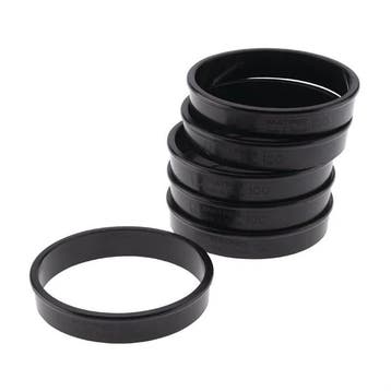 Matfer Bourgeat Exoglass taartringen | 10(Ø)cm | (6 stuks), Verzenden