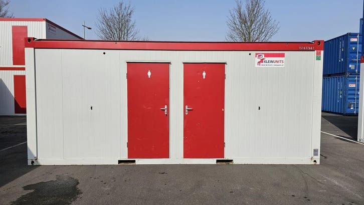 Sanitair unit 6x3 dames en heren gescheiden!, Doe-het-zelf en Verbouw, Bouwketen en Schaftketen, Gebruikt, Ophalen