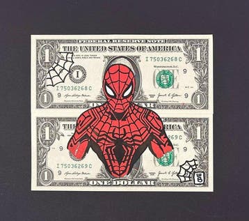 eR.B. -  Street Art _ SPIDERMAN _ sur Dollar
