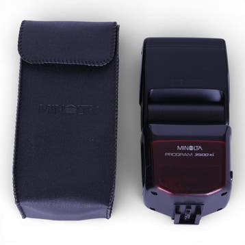 Program 3500xi Flitser voor Minolta AF iISO (Auto-lock) + Ca, Verzenden, Zo goed als nieuw