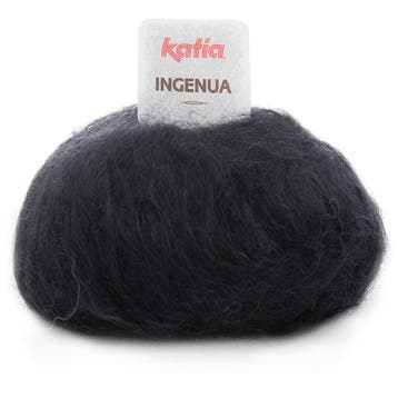 Katia Ingenua - 02 zwart - Mohair Garen, Ophalen of Verzenden, Nieuw