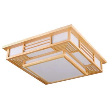 Japanse plafondlamp 45x45 LED 3 kleuren met remote, Verzenden, Nieuw