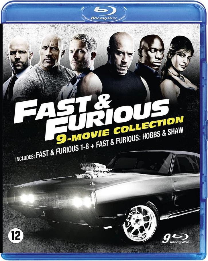 Fast & Furious Boxset 1-8 + Hobbs and Shaw (Blu-Ray), Cd's en Dvd's, Blu-ray, Verzenden