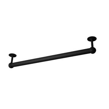 60cm Kledingstang voor aan de Muur - Zwart - Garderobestang, Verzenden, Nieuw