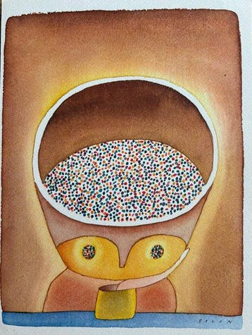 Jean-Michel Folon (1934-2005) - Silence de vie