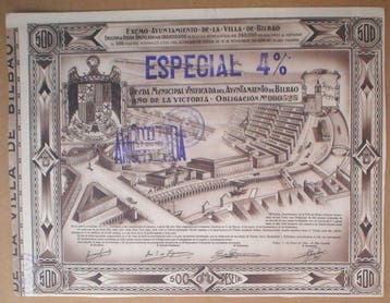Spanje. Excmo Ayuntamiento de la Villa de Bilbao, 1939