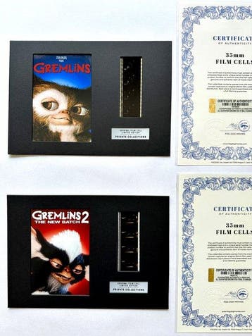 Gremlins – Rare Set of 2 Mounted 35mm Film Cells –, Verzamelen, Nieuw