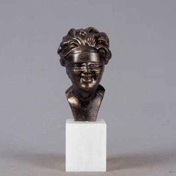 Beeld, Dea Bendata - vrouwe justitia - 29 cm - gietijzer, Antiek en Kunst