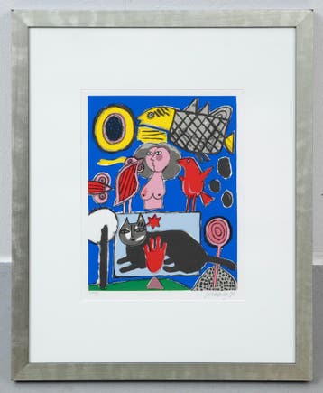 Zeefdruk van Corneille (1922-2010), Antiek en Kunst, Ophalen
