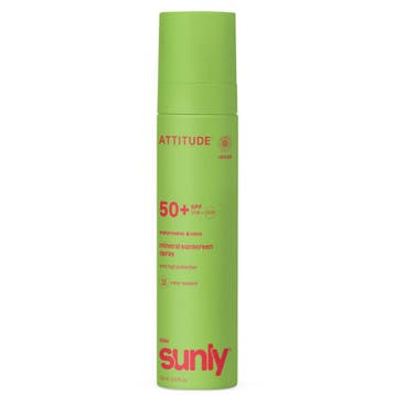 Attitude Sunly Sunscreen Spray Kids SPF50 Watermelon - 75ml, Ophalen of Verzenden, Nieuw, Overige typen