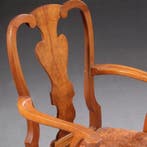 Stel van 8 eetkamerstoelen 2 met armleuningen  ca 1920 prij, Ophalen of Verzenden