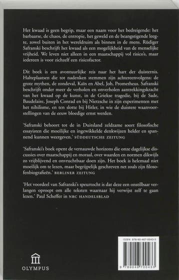 Het kwaad / Olympus 9789046700433 Rüdiger Safranski, Verzenden, Gelezen, Rüdiger Safranski