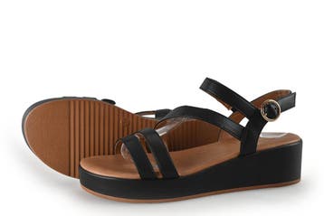 Graceland Sandalen in maat 38 Zwart, Verzenden, Zwart, Sandalen of Muiltjes, Zo goed als nieuw