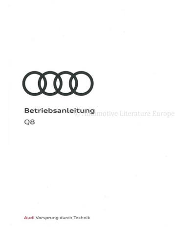 2022 AUDI Q8 INSTRUCTIEBOEKJE DUITS