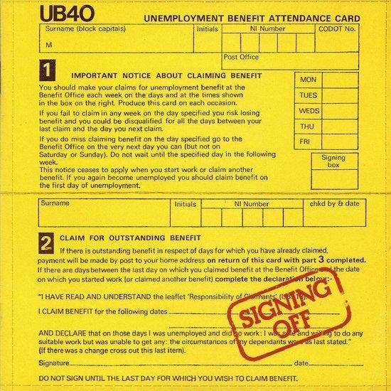 UB40 - Signing Off (CD) 0077778826125, Cd's en Dvd's, Cd's | Overige Cd's, Verzenden