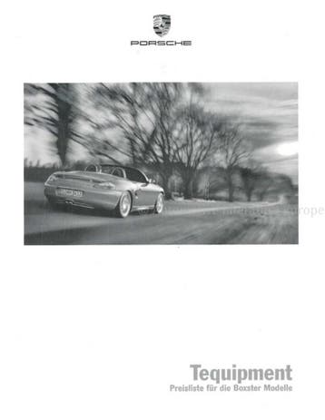 2001 PORSCHE BOXSTER TEQUIPMENT PRIJSLIJST DUITS, Boeken, Nieuw, Porsche, Author