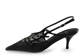 Jeffrey Campbell Slingbacks in maat 39 Zwart, Verzenden, Zwart, Zo goed als nieuw, Jeffrey Campbell
