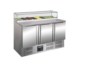 SARO Pizzawerkbank met glasvitrine - PS 300 G, Verzenden, Nieuw in verpakking, Koelen en Vriezen