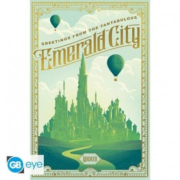 Wicked Emerald City Poster 91.5 x 61 cm, Ophalen of Verzenden, Nieuw