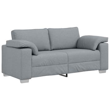 vidaXL Loveseat Lichtgrijs 180 cm Stof, Verzenden, Nieuw, Stof, 150 tot 200 cm