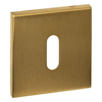 Deurbeslag | Sleutelrozet | Intersteel (Vierkant, Messing), Verzenden, Nieuw