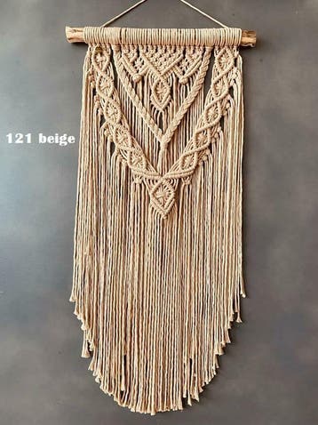 Bukuri Wandkleed , muur hanger, macrame touw, Macrame hanger, Verzenden, Nieuw