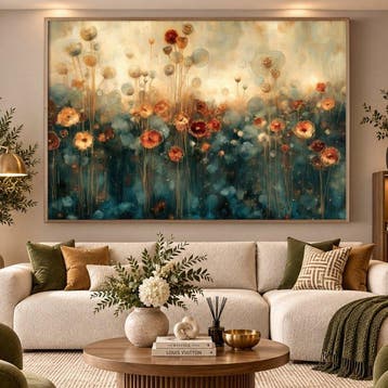 Lea Ottavi - Ethereal Floral Symphony · XXL · Hand signed, Antiek en Kunst