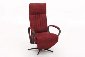 Relaxfauteuil Heukelum - relaxfauteuils - Rood, Huis en Inrichting, Stoelen, Nieuw, Rood, Stof