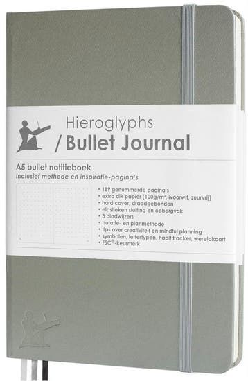 Hieroglyphs Bullet Journal - Diverse Kleuren - Hoge korting, Verzenden, Nieuw, A5