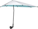 XL Parasol Blauw/Zilver | Tweedekansje | OP=OP, Nieuw, Ophalen of Verzenden, Strandparasol, 1 tot 2 meter