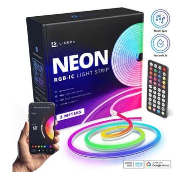 Lideka® RGBIC Neon LED Strip 3 Meter, Ophalen of Verzenden, Nieuw