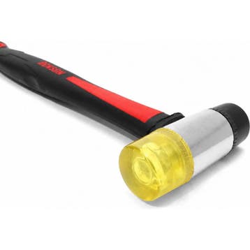 Benson Rubber/kunststof hamer - vervangbare kop - glasvez..., Ophalen of Verzenden, Nieuw