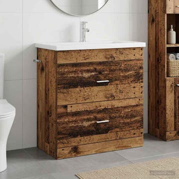 vidaXL Badkamermeubelset Oud hout 81 x 40 x 84,5 cm Bewerkt, Verzenden, Nieuw
