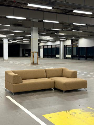 Leolux Faya Lobi Hoekbank | Caramel | NIEUWSTAAT + Garantie, 250 tot 300 cm, Ophalen of Verzenden, Zo goed als nieuw, 150 cm of meer