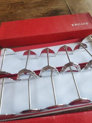 Ercuis - Messensteun (12) - Arceaux - dikwandige zilveren